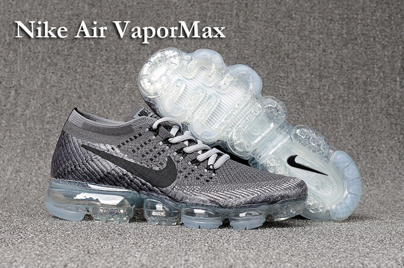 Nike Air VaporMax 2018 Men's Running Shoes Grey Black